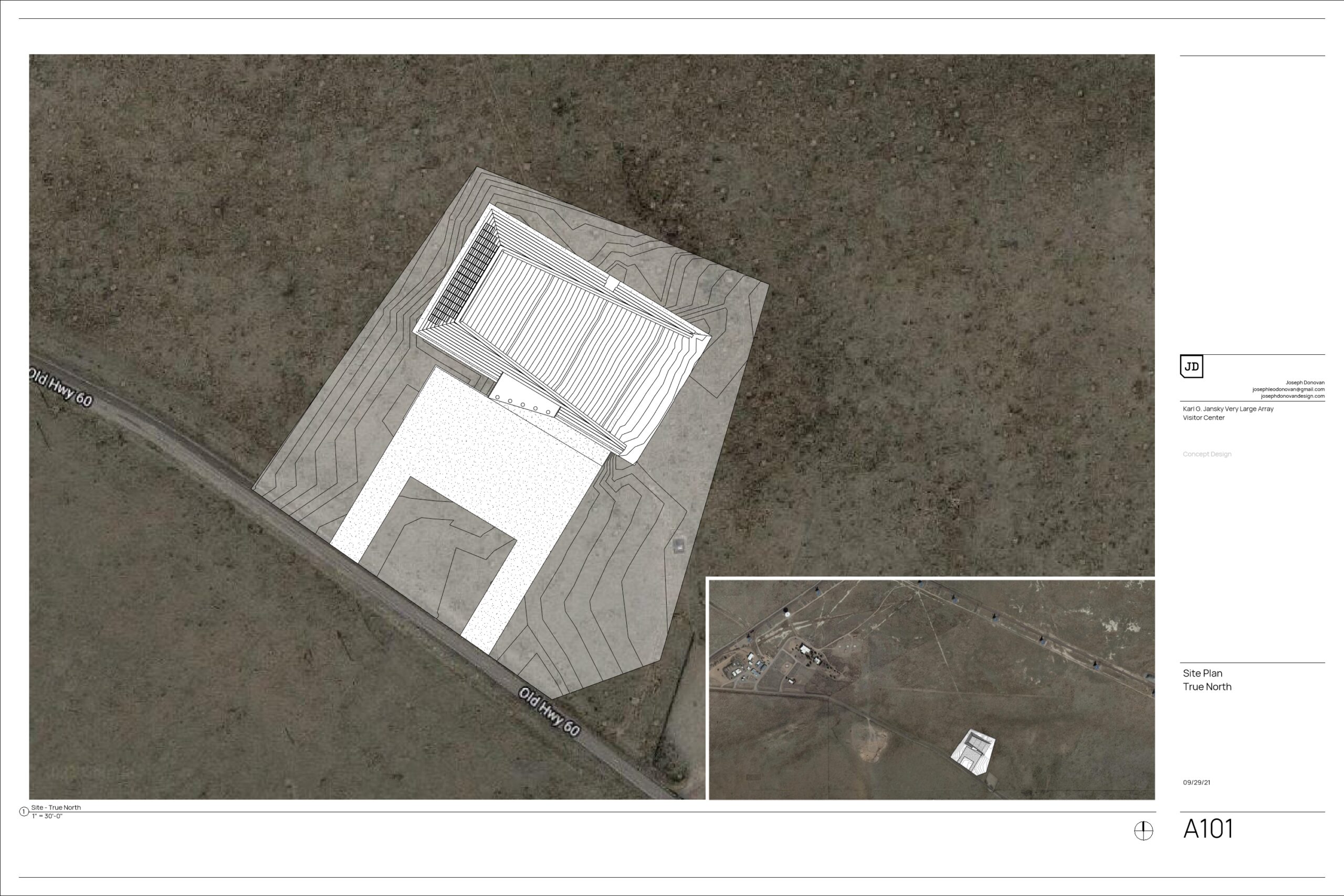 VLA_VisitorCenter-Sheet-A101-Site-Plan-True-North