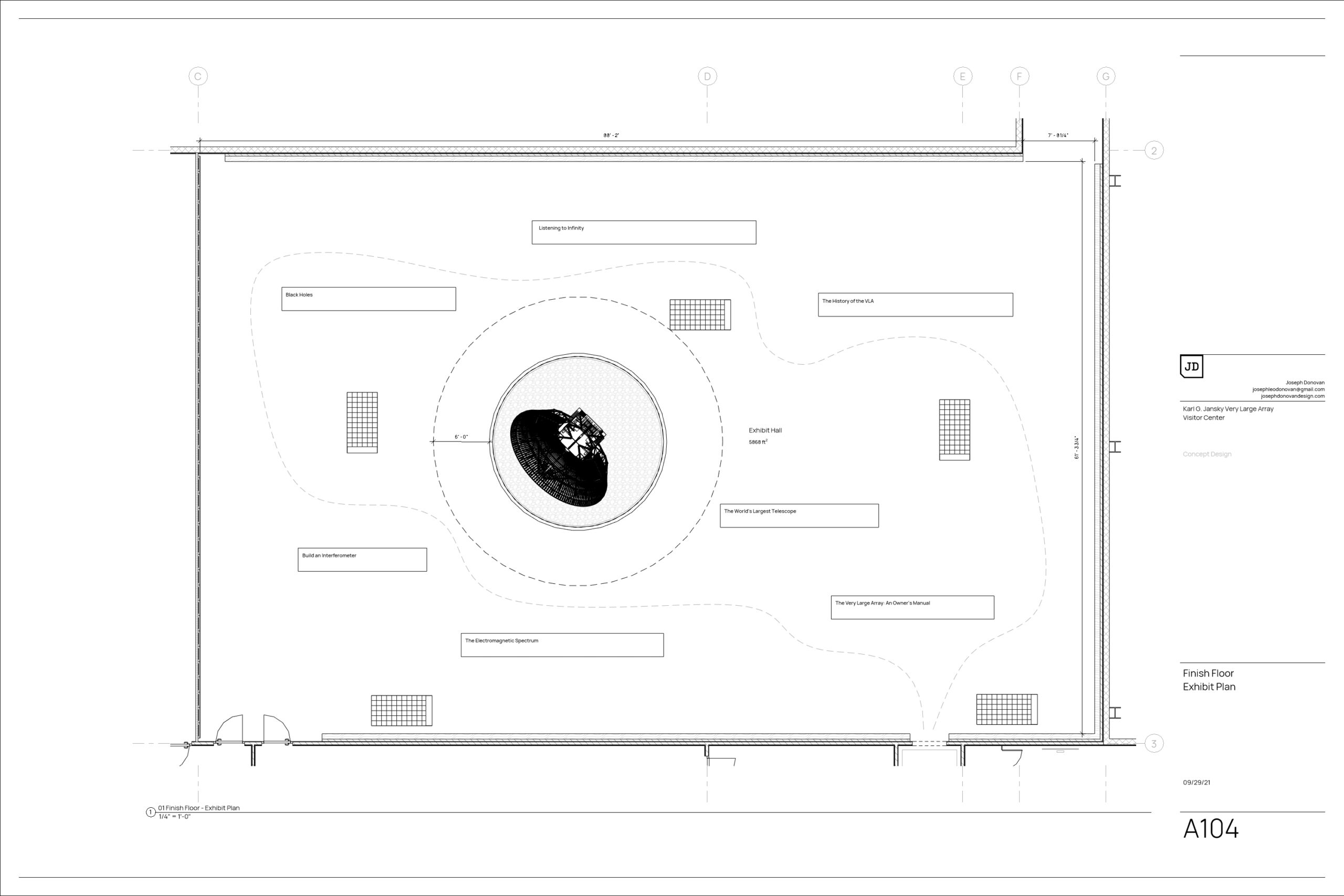 VLA_VisitorCenter-Sheet-A104-Finish-Floor-Exhibit-Plan