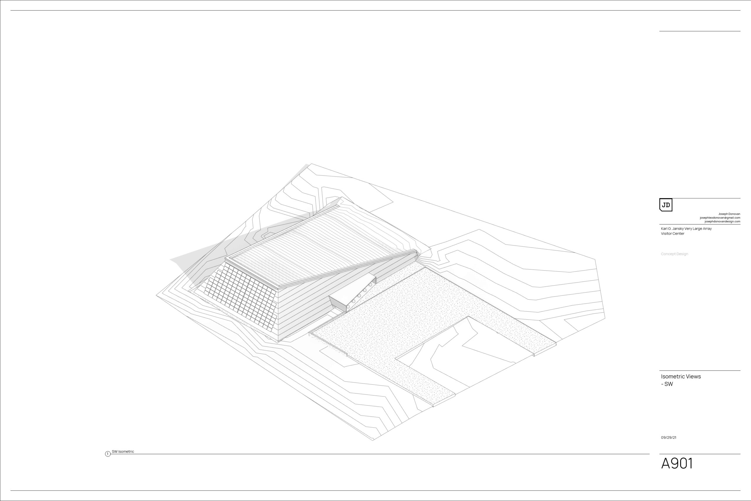 VLA_VisitorCenter-Sheet-A901-Isometric-Views-SW